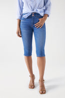 Denim Bermuda Shorts - Blue