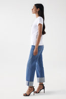 Beaded logo T-Shirt - White