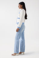 Denim Tweed Jacket - Pearl