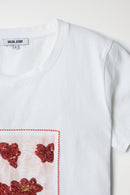 Floral Print T-Shirt - Pearl