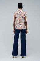 Cap Sleeve Shirt - Beige