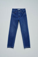 Faith Cropped Slim Jean - Blue