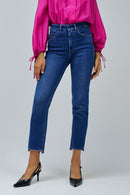 Faith Cropped Slim Jean - Blue