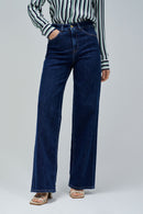 Faith Wide Jean - Blue