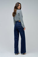 Faith Wide Jean - Blue