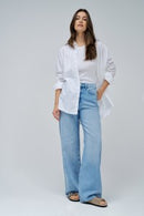 Wide Leg Jeans - Blue