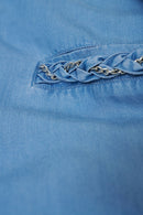 Cap Sleeve Shirt - Blue