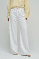 Wide Leg Jeans - White