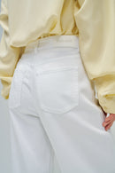 Wide Leg Jeans - White