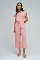 Cropped Jumpsuit - Bordeaux