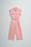 Cropped Jumpsuit - Bordeaux