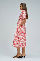 Short Sleeve Dress - Red
