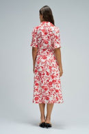 Short Sleeve Dress - Red