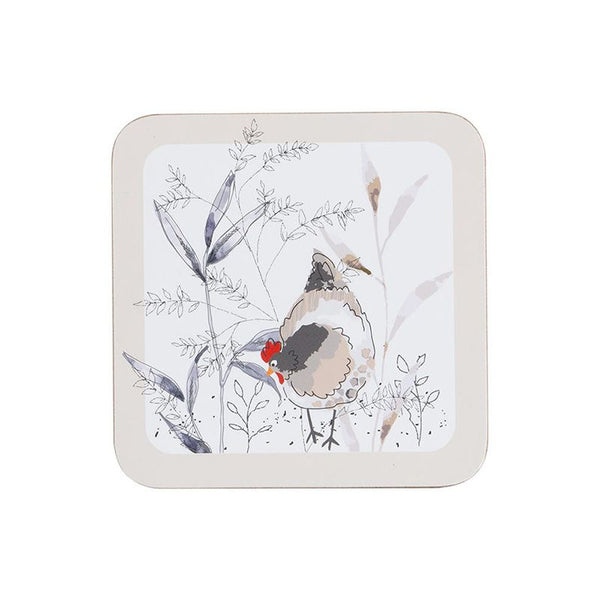Country Hens Coasters - Set of 4