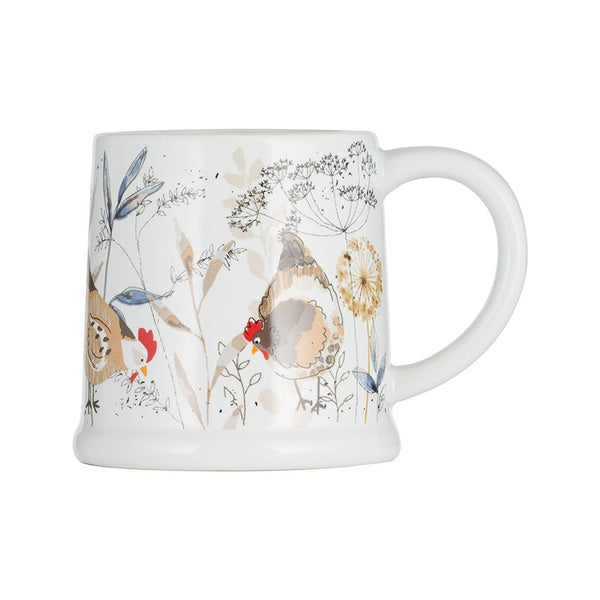 Country Hens Footed Mug 385ml