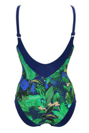 Palermo Control Swimsuit - Navy Fern