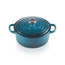 Signature Cast Iron Round Casserole 20cm - Deep Teal