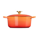 Signature Flamme Dorée Round Casserole - 24cm