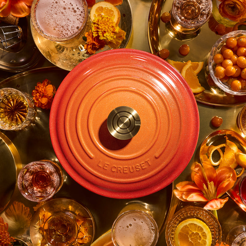 Signature Flamme Dorée Round Casserole - 24cm