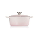 Signature Cast Iron Round Casserole 24cm - Shell Pink