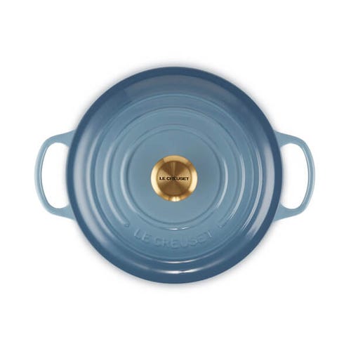 Signature Cast Iron Round Casserole 26cm - Chambray