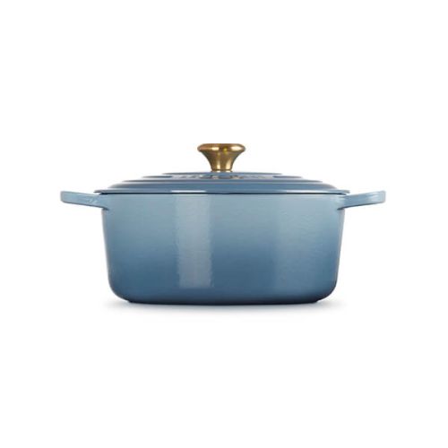 Signature Cast Iron Round Casserole 28cm - Chambray