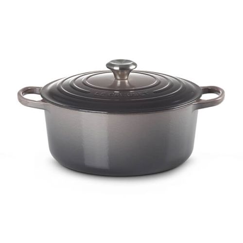 Signature Cast Iron Round Casserole 26cm - Flint