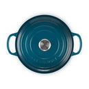 Signature Cast Iron Round Casserole 26cm - Deep Teal