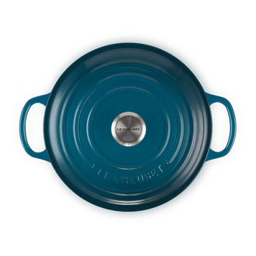 Signature Cast Iron Round Casserole 26cm - Deep Teal