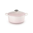 Signature Cast Iron Round Casserole 28cm - Shell Pink