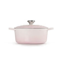 Signature Cast Iron Round Casserole 28cm - Shell Pink