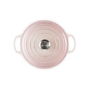 Signature Cast Iron Round Casserole 28cm - Shell Pink