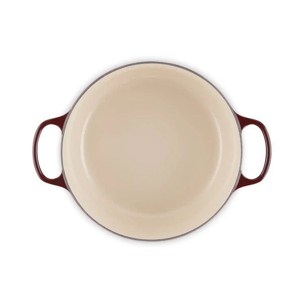 Signature Cast Iron Round Casserole 28cm - Garnet