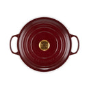 Signature Cast Iron Round Casserole 28cm - Garnet