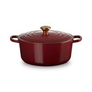 Signature Cast Iron Round Casserole 28cm - Garnet