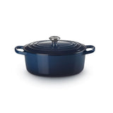 Signature Cast Iron Oval Casserole 27cm - Ink