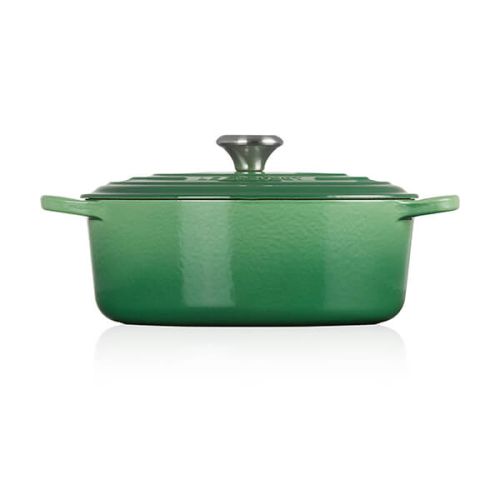 Signature Cast Iron Oval Casserole 27cm - Bamboo