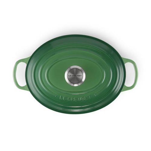 Signature Cast Iron Oval Casserole 27cm - Bamboo