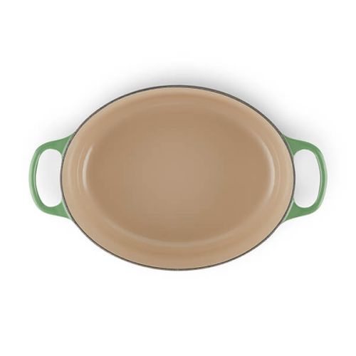 Signature Cast Iron Oval Casserole 27cm - Bamboo