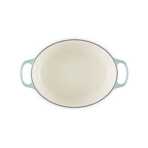 Signature Cast Iron Oval Casserole 27cm - Sea Salt