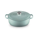 Signature Cast Iron Oval Casserole 27cm - Sea Salt