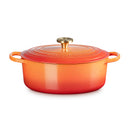 Signature Flamme Dorée Oval Casserole - 29cm