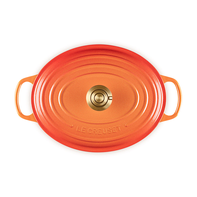 Signature Flamme Dorée Oval Casserole - 29cm