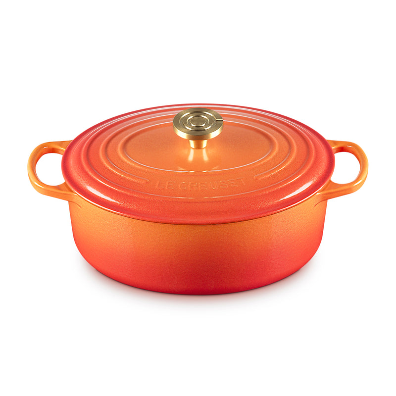 Signature Flamme Dorée Oval Casserole - 29cm