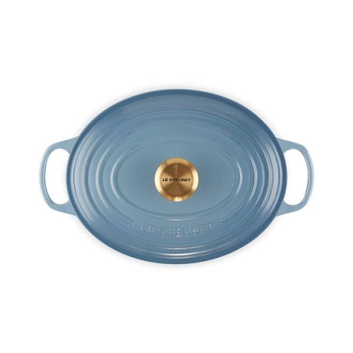 Signature Cast Iron Oval Casserole 27cm - Chambray