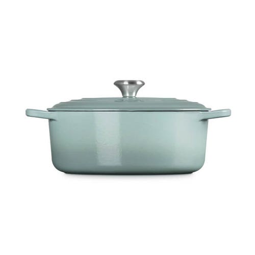 Signature Cast Iron Oval Casserole 29cm - Sea Salt