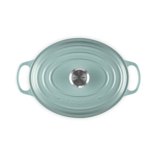 Signature Cast Iron Oval Casserole 29cm - Sea Salt