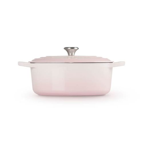 Signature Cast Iron Oval Casserole 29cm - Shell Pink