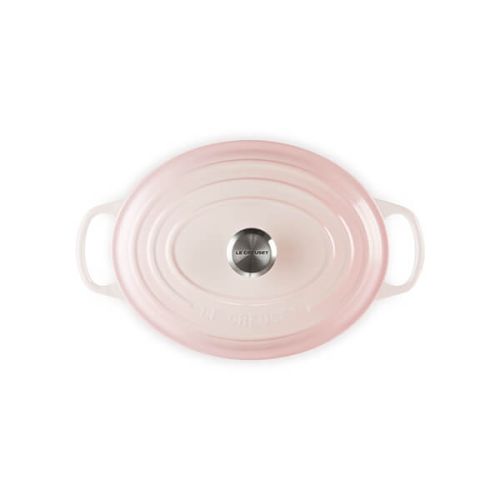 Signature Cast Iron Oval Casserole 29cm - Shell Pink