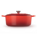 Signature Cast Iron 31cm Oval Casserole - Cerise